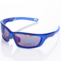 (Z-POLS)[Ding Z-POLS three generations of top sports models] New generation of TR space fiber elastic lightweight material curved cover design top sports glasses! (Sapphire blue)
