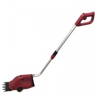 (益展-電工)Telescopic handle 13 "electric lawn mower (brick red)