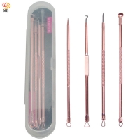Yueyang 4-piece rose gold stainless steel double-headed acne stick acne needle set (GD48B)