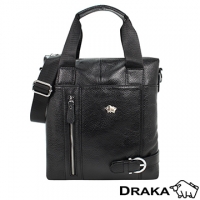 (DRAKA)DRAKA Dhaka - gentleman belt buckles - straight leather hand carry oblique backpack