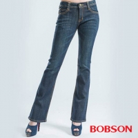 (BOBSON)[BOBSON] V-shaped diamond female models small bell-bottoms (blue 9074-53)
