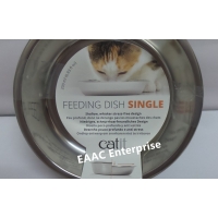 Catit Cat Feeding Dish Single Feed Bowl White / Black