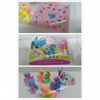 Small and Cute Little Horse Pretty Pony 8 in 1 Doll sets Cake Decoration / Cake Topper
