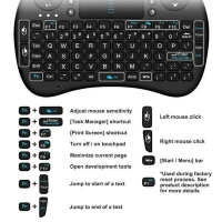 MINI WIRELESS KEYBOARD AIR MOUSE TOUCHPAD HANDHELD FOR TV BOX