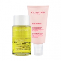"CLARINS" Body Balancing Treatment Oil 100ml+ A new generation of renewing lines and lines 175ml