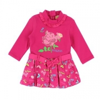(SUPERMINI)SUPERMINI flowers and butterflies series dress / 2-3 years (Pink)