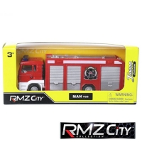 RMZ CITY MAN TGS Fire Engine Truck Red Color 1/64 model scale