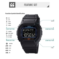 SKMEI1629 Bluetooth Watch Men and Women Sport Digital Wristwatches Pedometer Calorie Tracker