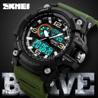 SKMEI 1283 Men Dual Time Waterproof Sport Watch