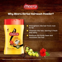 Meera Herbal Hair Wash Powder with 11 Natural Herbs - 40gm