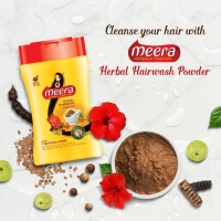 Meera Herbal Hair Wash Powder with 11 Natural Herbs - 40gm