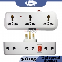 LEMAX 2 Socket / 3 Socket Universal Travel Adaptor B-263 / B-363