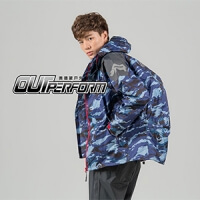 (OutPerform)OutPerform- City Ranger backpack type two parts - raincoat - Blue Camouflage