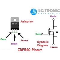 Irf540n схема включения