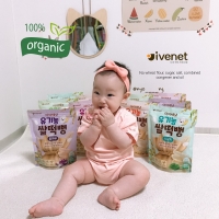 Ivenet Bebe 100% Organic Stick Rice Snack 30g Baby Snack Biscuits 7m+ (Korea Import)