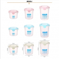 Plastic Transparent Sealed Containers Kitchen Food Beans Nuts Storage Box Airtight Container Bekas Kedap Udara