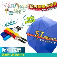 [Emperor] home fitness 56-inch oversized umbrella water repellent Auto open umbrella (new spring and summer color)