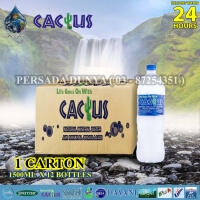 PACKAGE OF 1 CARTONS : CACTUS MINERAL WATER 1500ML X 12 BOTTLES