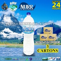 PACKAGE OF 3 CARTONS : NURR MINERAL WATER 1500ML X12 BOTTLES