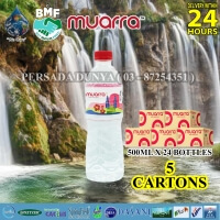 PACKAGE OF 5 CARTONS : MUARRA MINERAL WATER 500ML X 24 BOTTLES