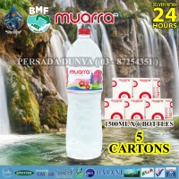 PACKAGE OF 5 CARTONS : MUARRA MINERAL WATER 1500ML X 6 BOTTLES