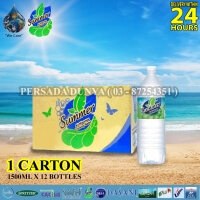 PACKAGE OF 1 CARTONS : SUMMER DRINKING WATER 1500ML X 12 BOTTLES