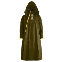 (君邁)BrightDay-Double Backpack Double Zipper Diagonal Open One-piece Raincoat (D1+)-Army Green