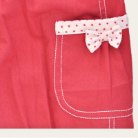 Red Bow Lovely Overall