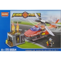 6554 Fire Fight Fire Rescue Helicopter Building Blocks 255pcs