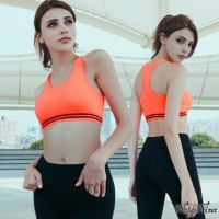 [TAITRA] 【Naya Nina】Sporty!Seamless I-Shaped Sporty No Steel Bra S-XL (Fluorescent Orange)