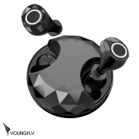 YoungFly True Wireless 5.0 Subwoofer Bluetooth Headset YF-P2-Black