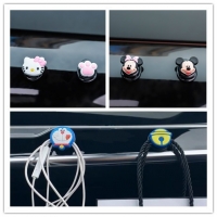 Hello Kitty Doraemon Mickey Cute Cartoon Car Accessories Hanger Stick Storage Organizer Hook