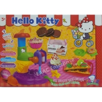 Hello Kitty Kid's Dough Plasticine Clay Dough Color Mud Mainan Tanah Liat Kanank-kanak Ice-cream Maker