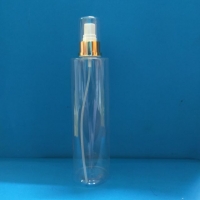 9pc of 300ml.plastic bottle with golden spray pump