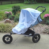(CLIPPASAFE)CLIPPASAFE British infant stroller special insect cover / mosquito net - white 150x135cm