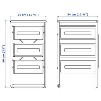 (Ready Stocks) Original IKEA LENNART Drawer Unit – Rak Laci Putih IKEA – Desk Organizer – Storage Drawer