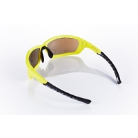 [Depending on the tripod Z-POLS three generations of top sports models TR] a new generation of space elastic fibers coated lightweight material curved design of the top sports glasses! (Bright fluorescent yellow)