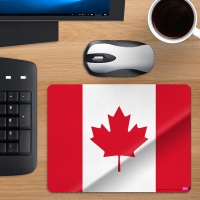 BORSU extremely thin mouse pad _TRAVEL_Canada flag