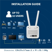 Prolink 4G LTE Unlimited Hotspot WiFi Router with Voice VoLTE/ LAN Port PRN3006L (Maxis, DiGi, Celcom, YES, Unifi)