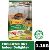 Friskies Indoor Delights Dry Cat Food Pack (1 x 1.1kg) - Pet Food/ Dry Food/ Cat Food/ Makanan Kucing