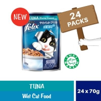 FELIX Adult Cat Wet Food Pouch Tuna (24 x 70g)