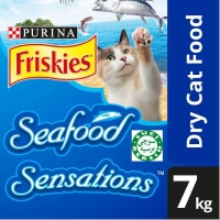 [LazChoice]Friskies Seafood Sensation Dry Cat Food Pack (1 x 7kg) - Pet Food/ Dry Food/ Cat Food/ Makanan Kucing