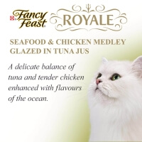 Fancy Feast Royale Seafood & Chicken Medley Glazed In Tuna Jus Wet Cat Food Can (24 x 85g)