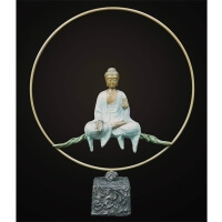 (開運陶源)Pharmacist Buddha (Sambo Buddha) *Pufu Sketch Series~ Ziwen Teacher Limited Original Bronze Carving