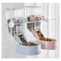 Food Bowl Can Hang Stationary Dog for Cat Cage Feeder Bowls Dogs Hanging Bowls Puppy Rabbit Kitten Feeder