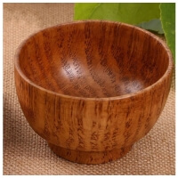11cm Kitchen Utensil Tableware Natural Jujube Wooden Rice Soup Bowl WOOD BOWL