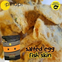 [PROMO] Pihapi Salted Egg Fish Skin (Original / Mild Spicy) & Sichuan Mala Fish Skin Snacks
