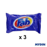 Fab Detergent Bar Perfect (130g x 3)