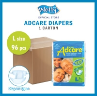 Adcare Adult Diapers Leak Guard (L Size 8 PCS) x 12 BAGS (CARTON)