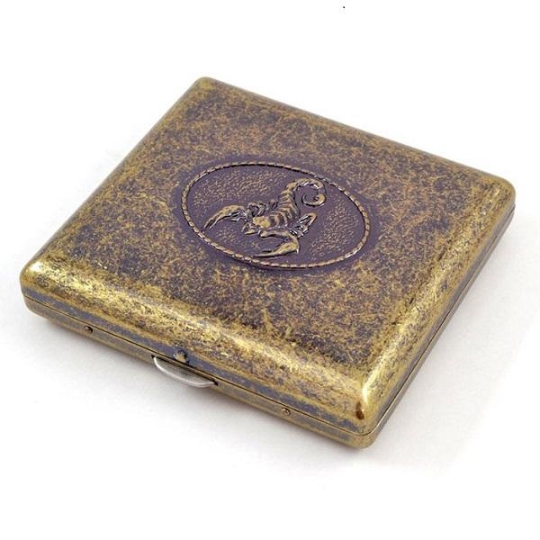 Classic Bronze Scorpion Cigarette Case